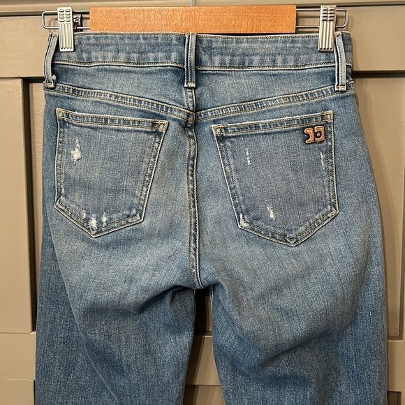 Joe's Jeans The Lara Mid Rise Cigarette Ankle Jeans Straight Leg Busted Knee 25 - Picture 11 of 13